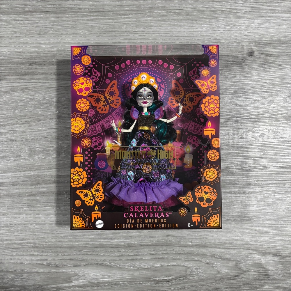 Monster High Skelita Calaveras Doll Howliday Dia De Muertos Edition New in Box